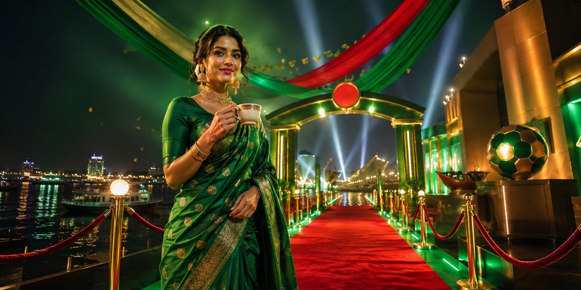 বরিশালে বিনোদন ক্যাসিনো লাল সবুজ থিম