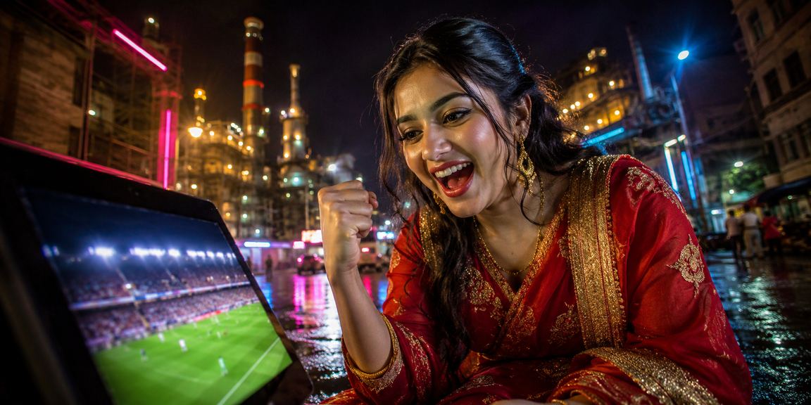 নারায়ণগঞ্জে নিয়ন আলোয় betwinner app ক্যাসিনো অ্যাপের দৃশ্য